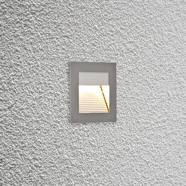 Lámpara de pared LED empotrable EVN P2140, 3000 K, aluminio