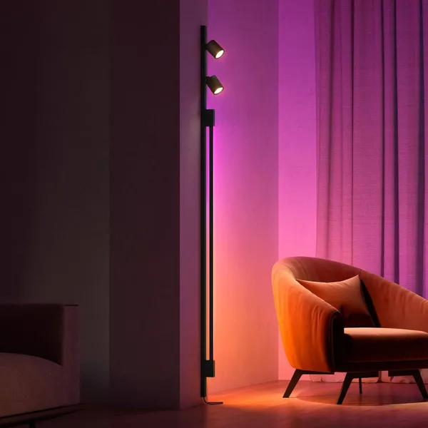 Philips Hue Perifo 2x focos, Gradient Tube negro