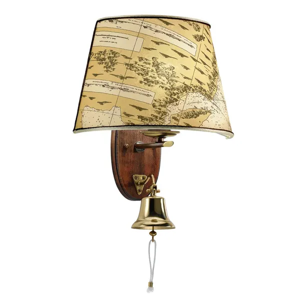Cremasco Lámpara de pared Nautica 1 luz 46 cm con campana