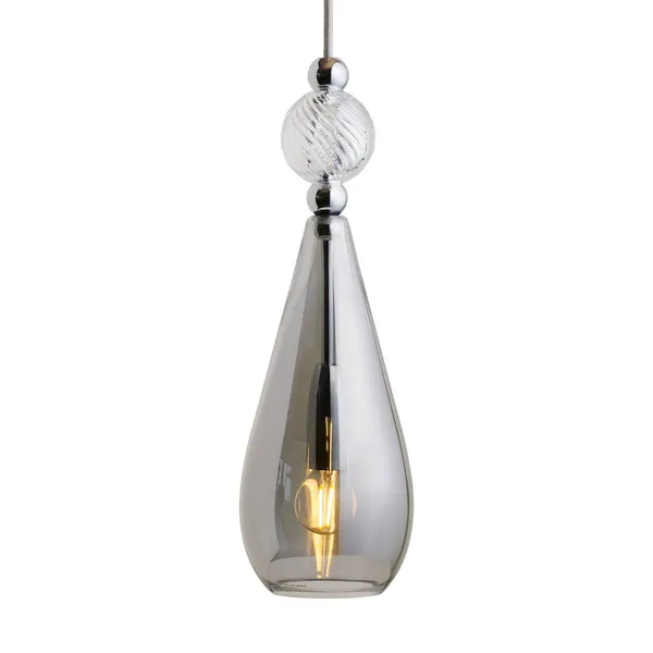 EBB & FLOW Smykke M plata gris humo cristal remolino