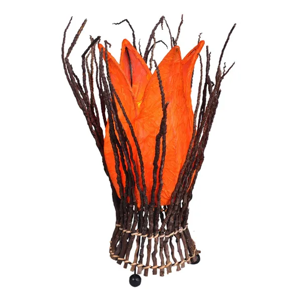 Woru Lámpara de mesa floral Stella, orange