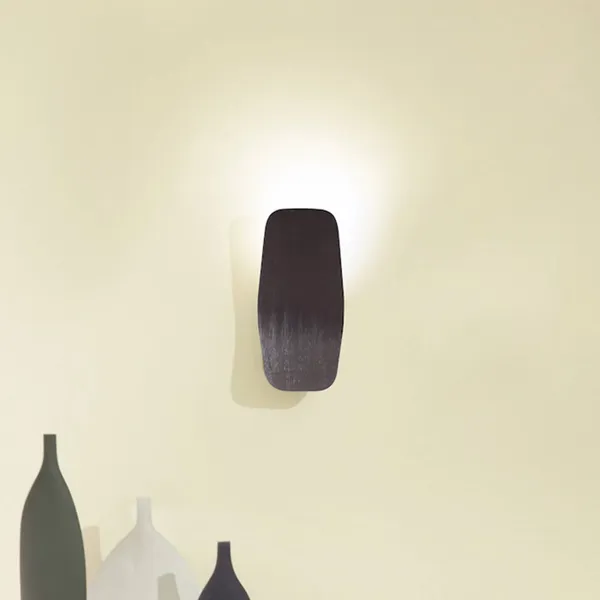 Casablanca Ashiya aplique de pared LED, negro titanio