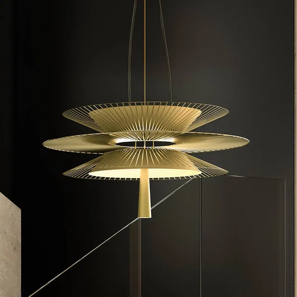 Forestier Gravity 2 lámpara colgante Ø68cm crema