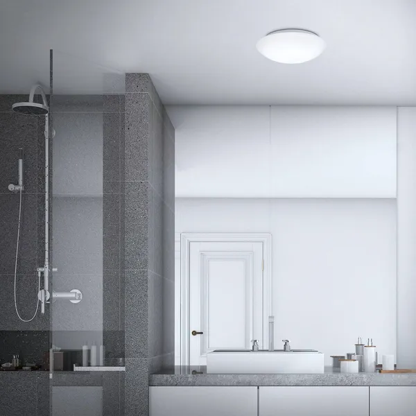 Briloner Lámpara de techo LED con sensor Elipso IP44 4.000K Ø28cm