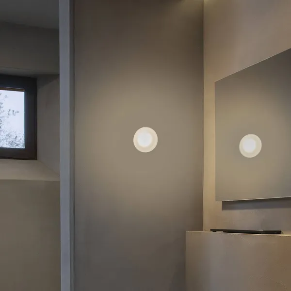 Karman Agua aplique LED, IP44, vidrio esmerilado