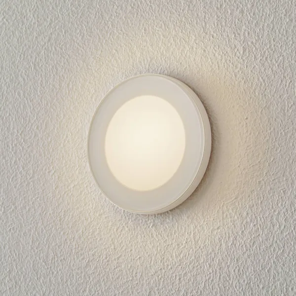 BEGA Accenta pared redondo anillo blanco 160lm