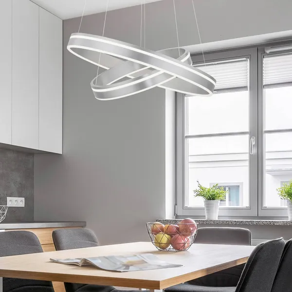 Q-Smart-Home Paul Neuhaus Q-VITO colgante 2 luces acero