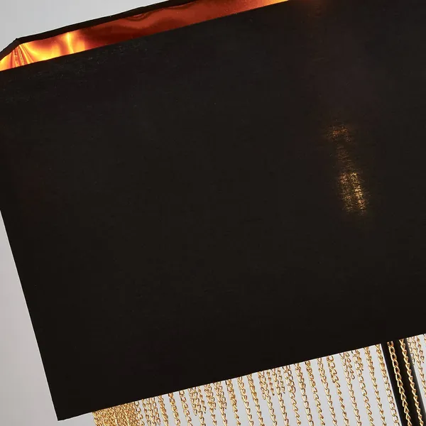 Searchlight Lámpara de pie Fringe con pantalla textil
