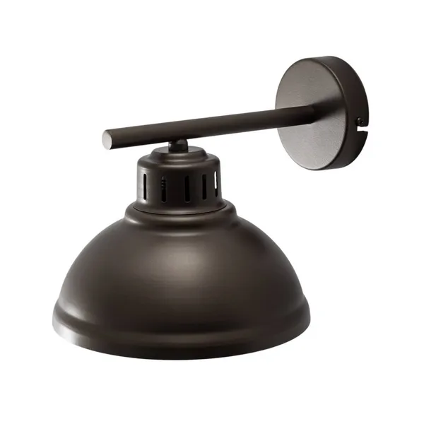 Luminex Aplique de pared Sven, color titanio-dorado, Ø 21 cm, acero