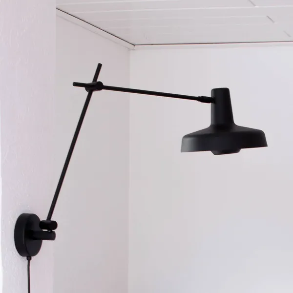 GRUPA Arigato aplique 1 luz 70cm Ø23cm negro