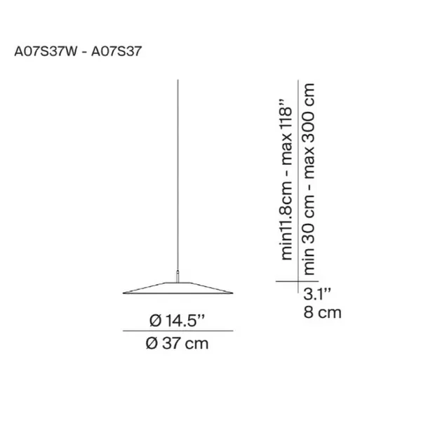 Luceplan Koinè Lámpara colgante LED 927 Ø37cm azul