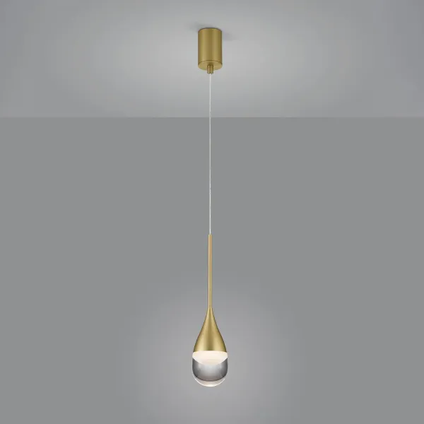 Helestra Deep lámpara colgante LED, mate oro