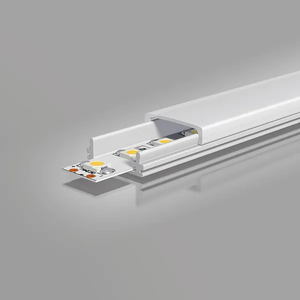 EVN APFLAT1 perfil de aluminio en U, 200 cm, plano
