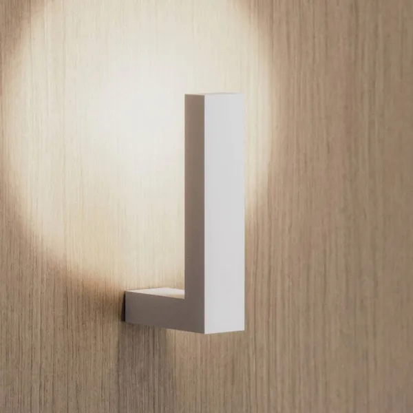 Fabbian Aplique de pared LED Lancetta, blanco, metal, 3.000 K