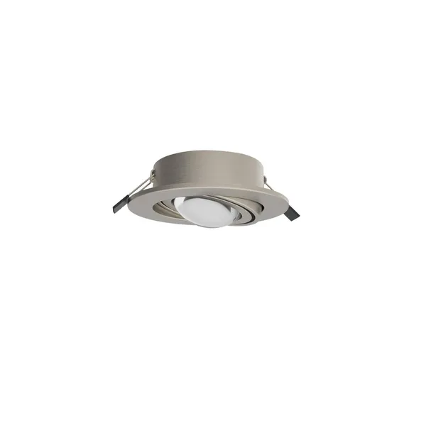 MEGATRON Foco empotrable LED Planex Powerlens, 4,8 W, níquel