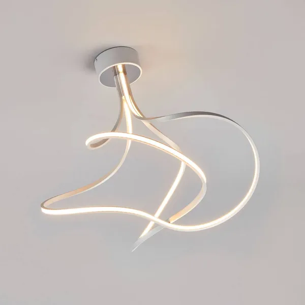 Domiluce Lámpara de techo LED Lungo, aluminio, alto 42 cm