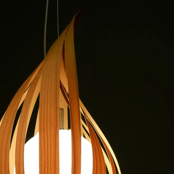 LZF LAMPS LZF Raindrop mini lámpara colgante, cerezo