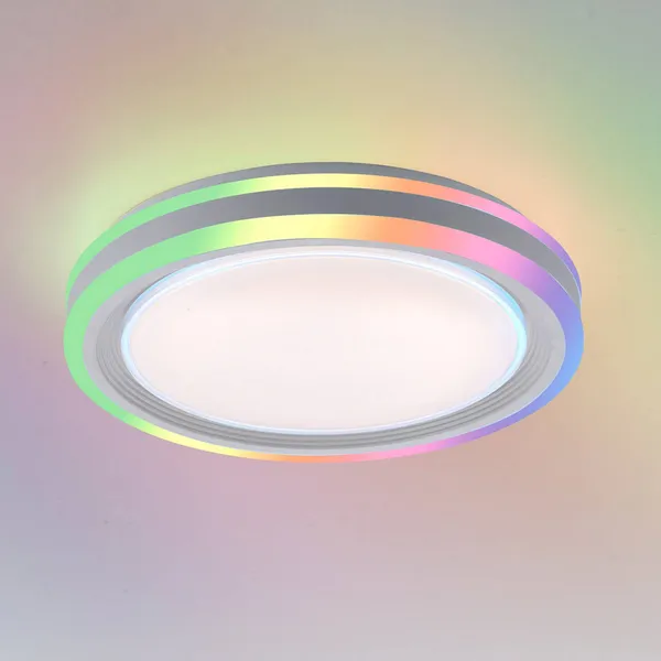 JUST LIGHT. GmbH Plafón LED Spheric, CCT, RGB, Ø 40cm