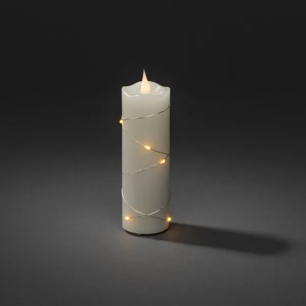 Konstsmide Christmas Vela de cera LED color de la luz ámbar 15,2 cm