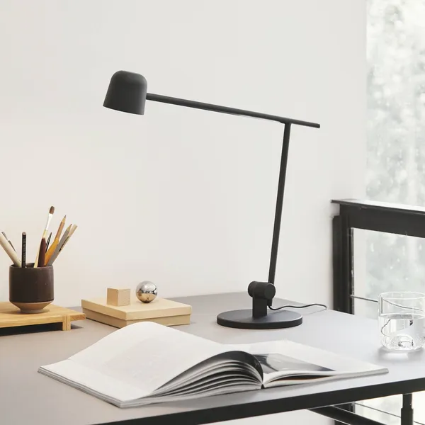 FRANDSEN Lámpara de mesa LED Satellite, negra