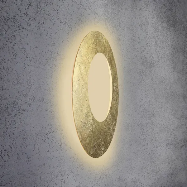 Escale Blade Open aplique LED pan de oro Ø 79cm