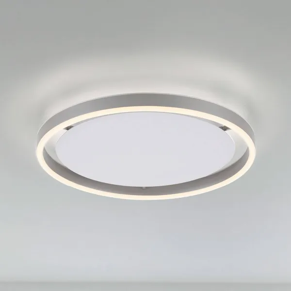 JUST LIGHT. GmbH Plafón LED Ritus, Ø 39,3 cm, aluminio, atenuable