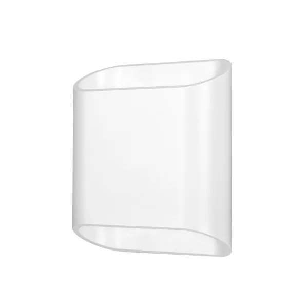 LCD Aplique LED para exterior, blanco, up & down, CCT, atenuable, aluminio, cristal
