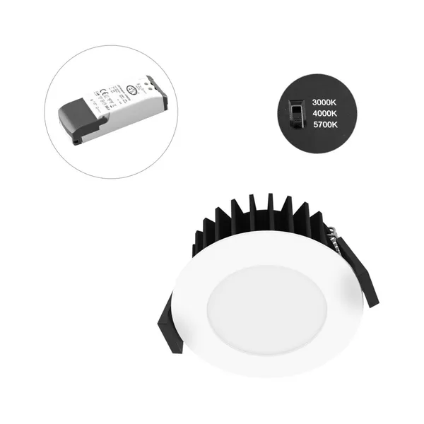 EVN Solido68 Lámpara de techo empotrable LED 7W blanca
