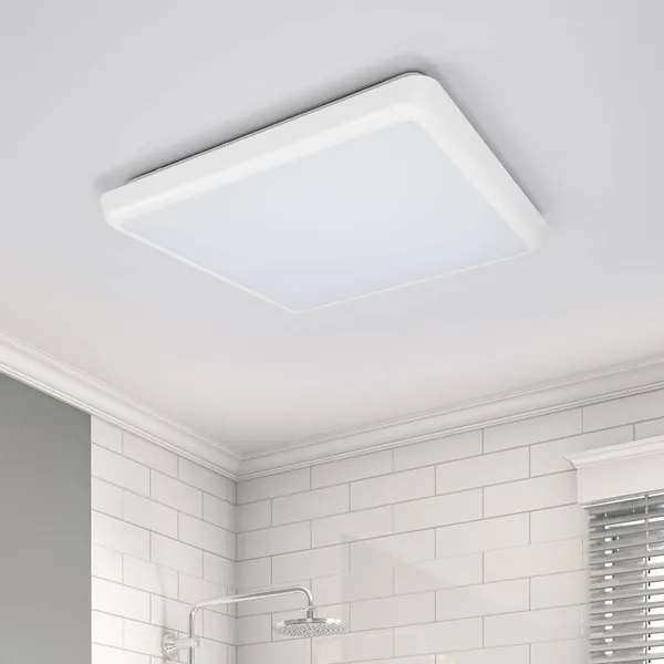 Arcchio plafón LED Augustin, 30 x 30 cm, blanco, IP54