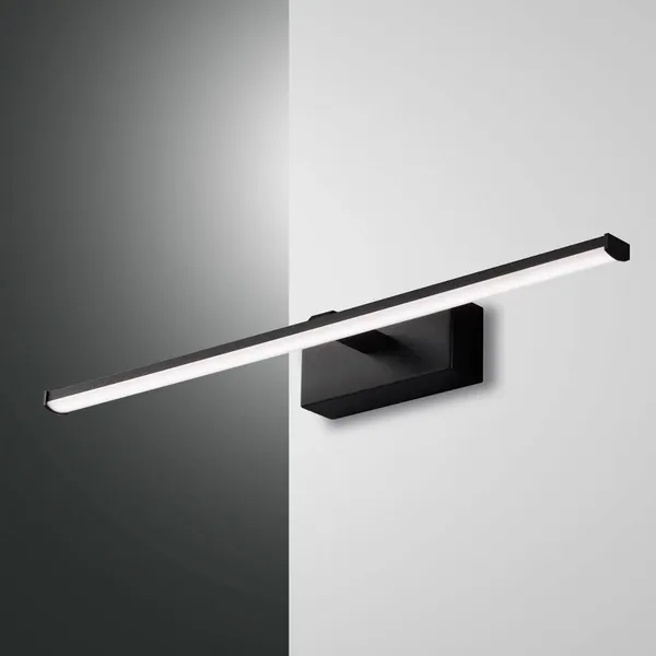 Fabas Luce Aplique LED Nala, negro, anchura 50 cm