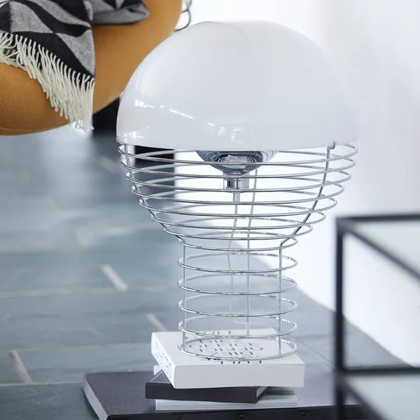 VERPAN Wire Lámpara de mesa Large, blanca