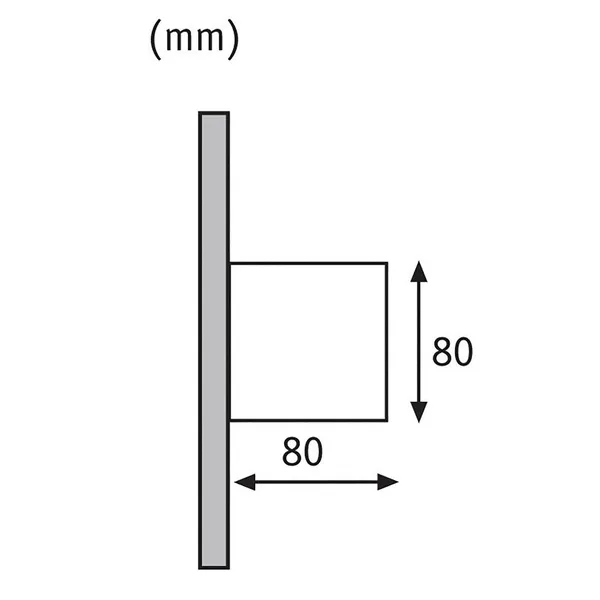 Paulmann Cybo Aplique LED para exteriores, 2.700 K, 8 x 8 cm, blanco