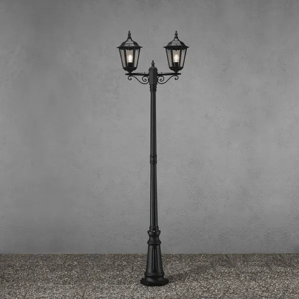 Konstsmide Farola Firenze, 2 luces, negro