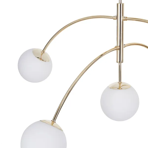 Euluna plafón Karda, dorado, 5 luces
