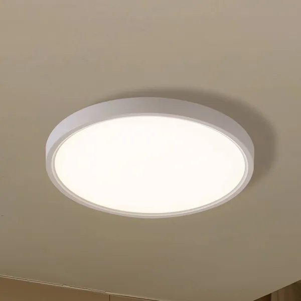 Lindby Smart plafón LED Deika, Ø 40 cm, blanco, Tuya