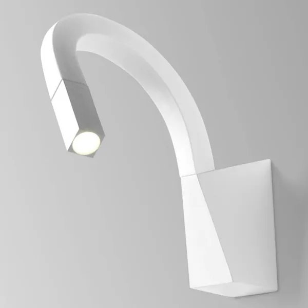 Linea Light Aplique LED Snake flexible en blanco