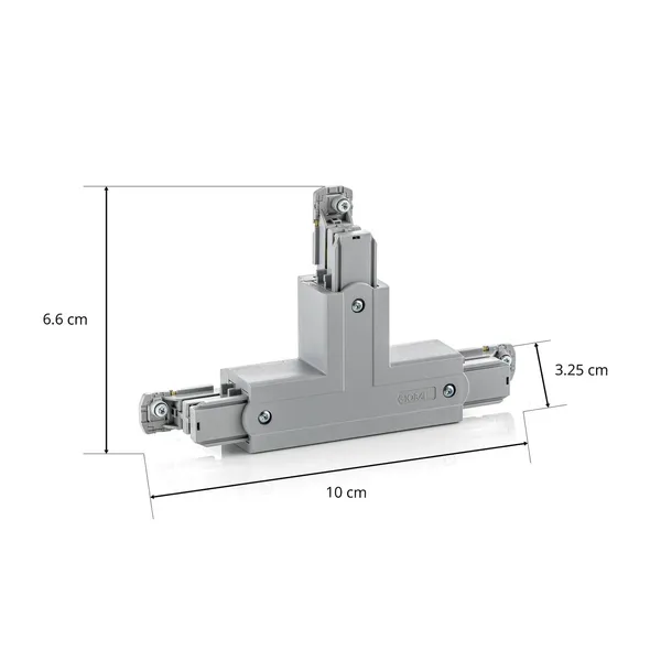 GLOBAL Conector T Noa, protector exterior izquierda, gris