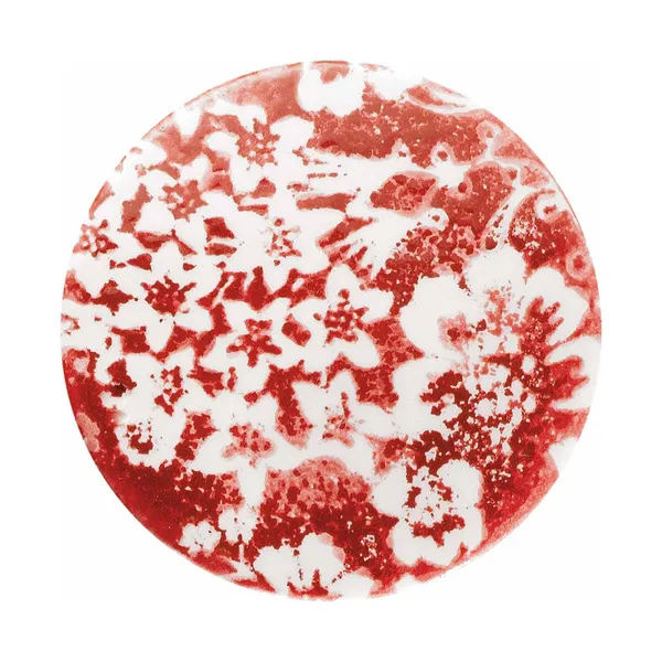Ferroluce Lámpara colgante PI, Ø 35 cm, rojo/blanco