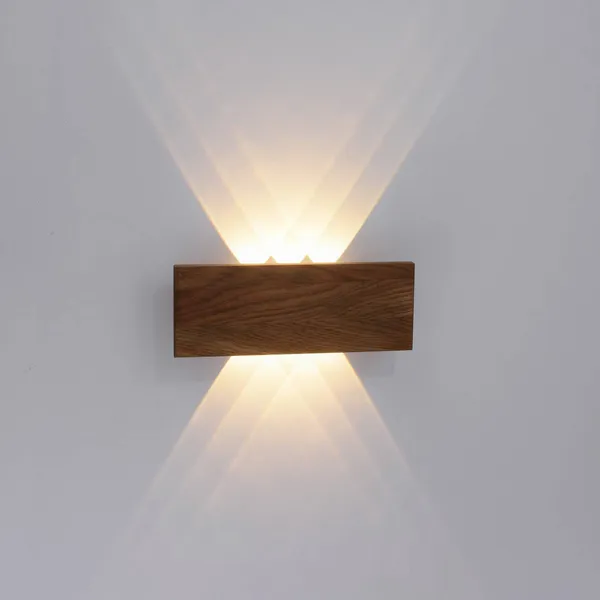 Paul Neuhaus Palma aplique de pared LED madera 32 cm