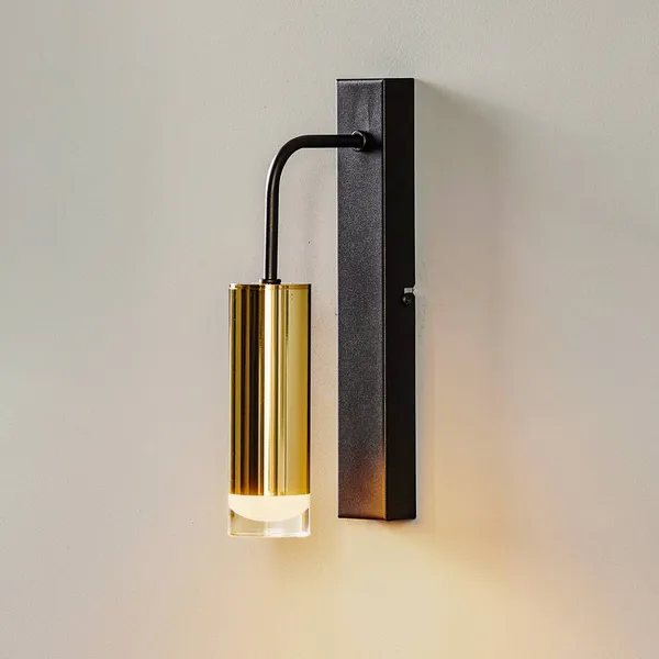 Lamkur Aplique de pared Shine, dorado