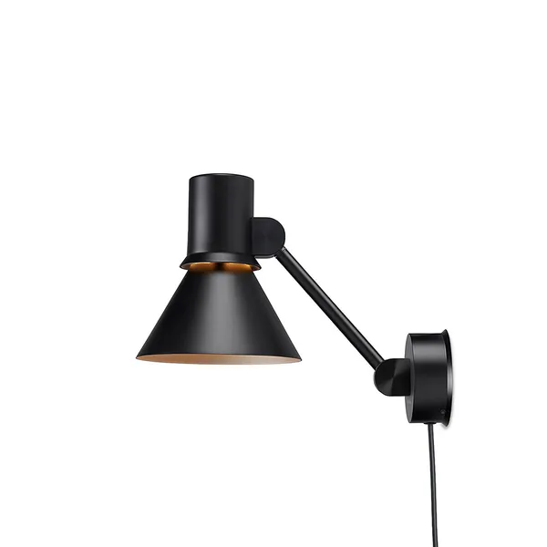 Anglepoise Type 80 W2 aplique, enchufe, negro