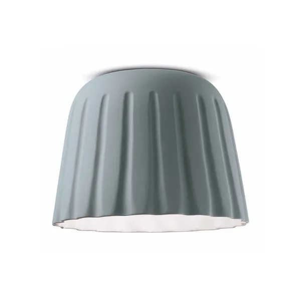 Ferroluce Plafón Madame Gres cerámica altura 29 cm, gris