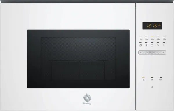 BalayMicroondas integrable con grill 59 x 38 cm Cristal blanco, Blanco 3CG5175B2