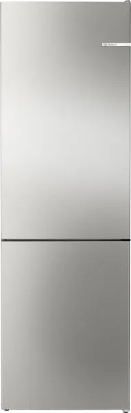 Bosch Serie 4 Frigorífico combinado de libre instalación 186 x 60 cm Acero inoxidable KGN362ICF
