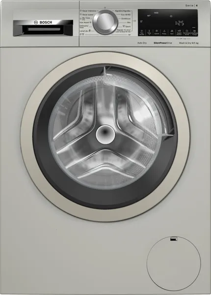 Bosch Serie 4 Lavadora-secadora 9/5 kg máx. 1400 rpm, Acero mate antihuellas WNA1341XES