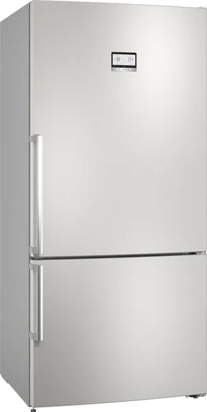 Bosch Serie 6 Frigorífico combinado de libre instalación 186 x 86 cm Acero inoxidable KGN86AIDR