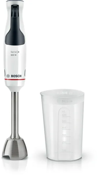 Bosch Serie 4 Batidora de mano ErgoMaster 600 W Blanco, MSM4W210