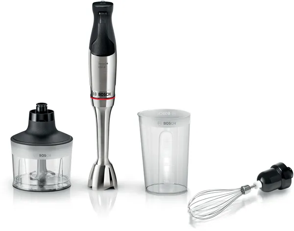 Bosch Serie 6 Batidora de mano ErgoMaster 1200 W Acero inoxidable MSM6M831