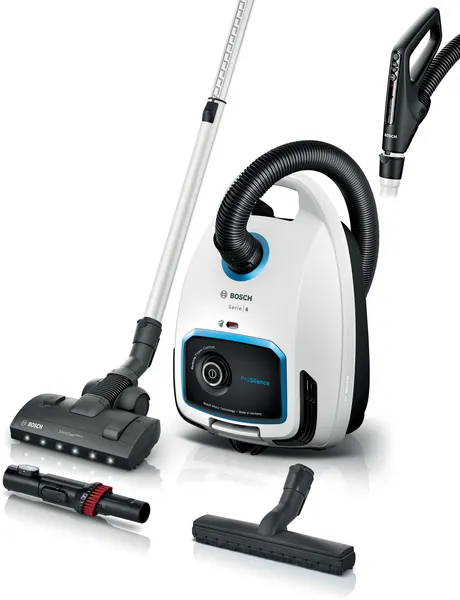 Bosch Serie 6 Aspirador con bolsa ProSilence Blanco BGB6SIL0L