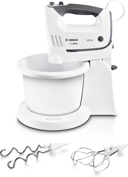 Bosch Batidora de repostería ErgoMixx 450 W Blanco, MFQ36460